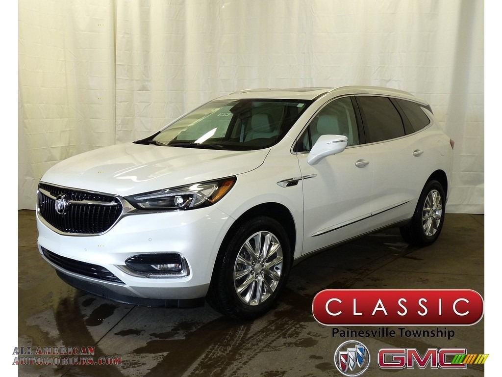 White Frost Tricoat / Shale Buick Enclave Premium AWD