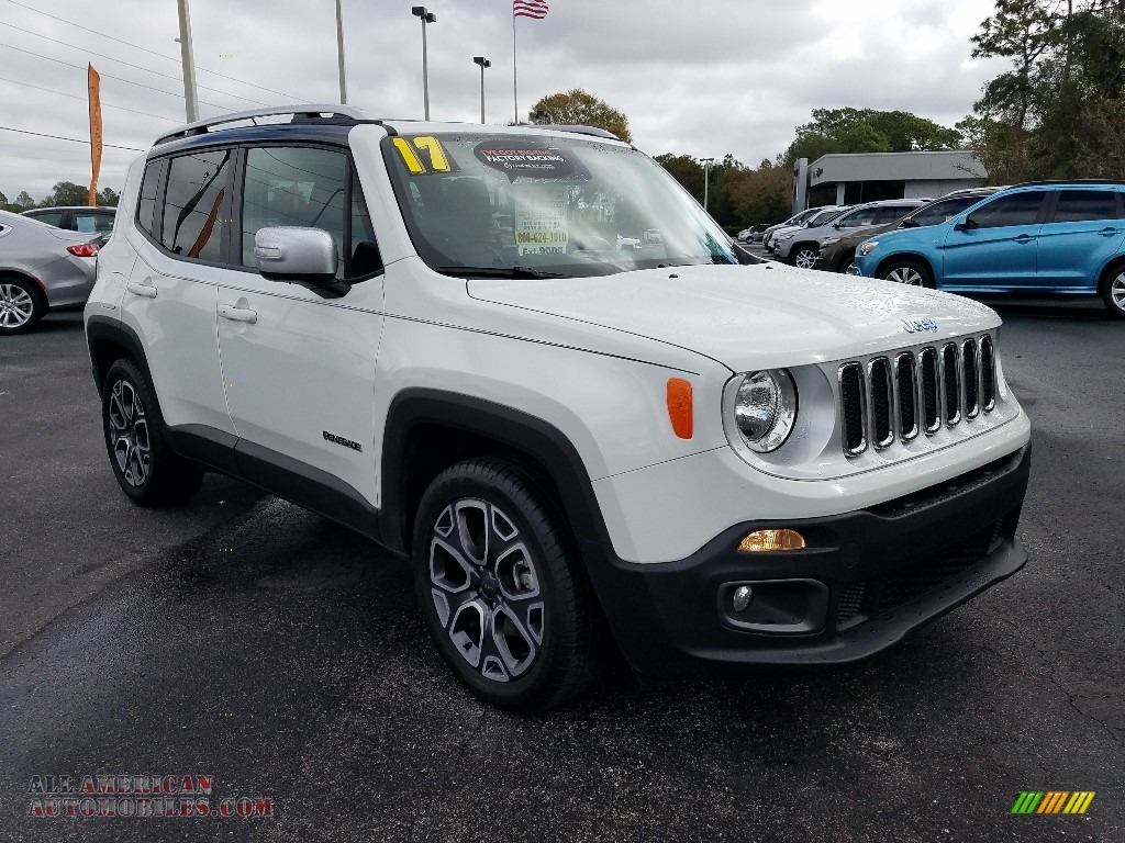 2017 Renegade Limited - Alpine White / Black photo #7 2017 Renegade Limited - Alpine White / Black photo #7