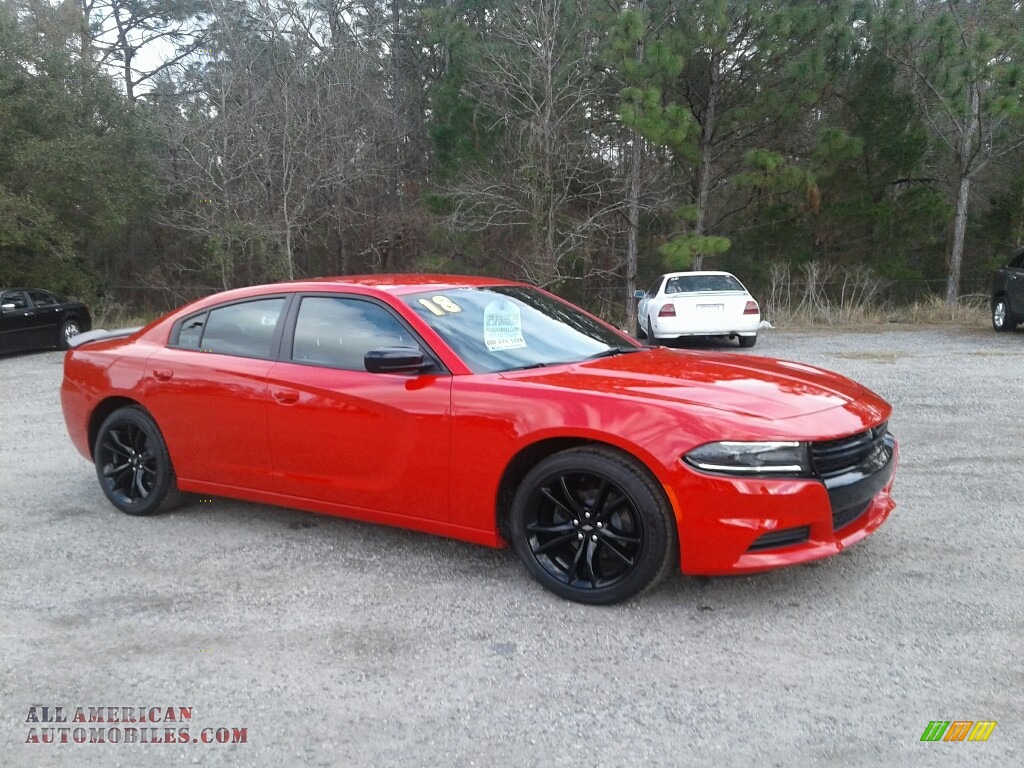 2018 Charger SXT - Torred / Black photo #7
