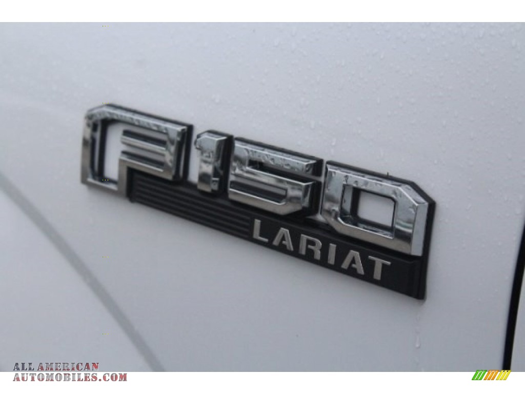 2018 F150 Lariat SuperCrew 4x4 - Oxford White / Black photo #7