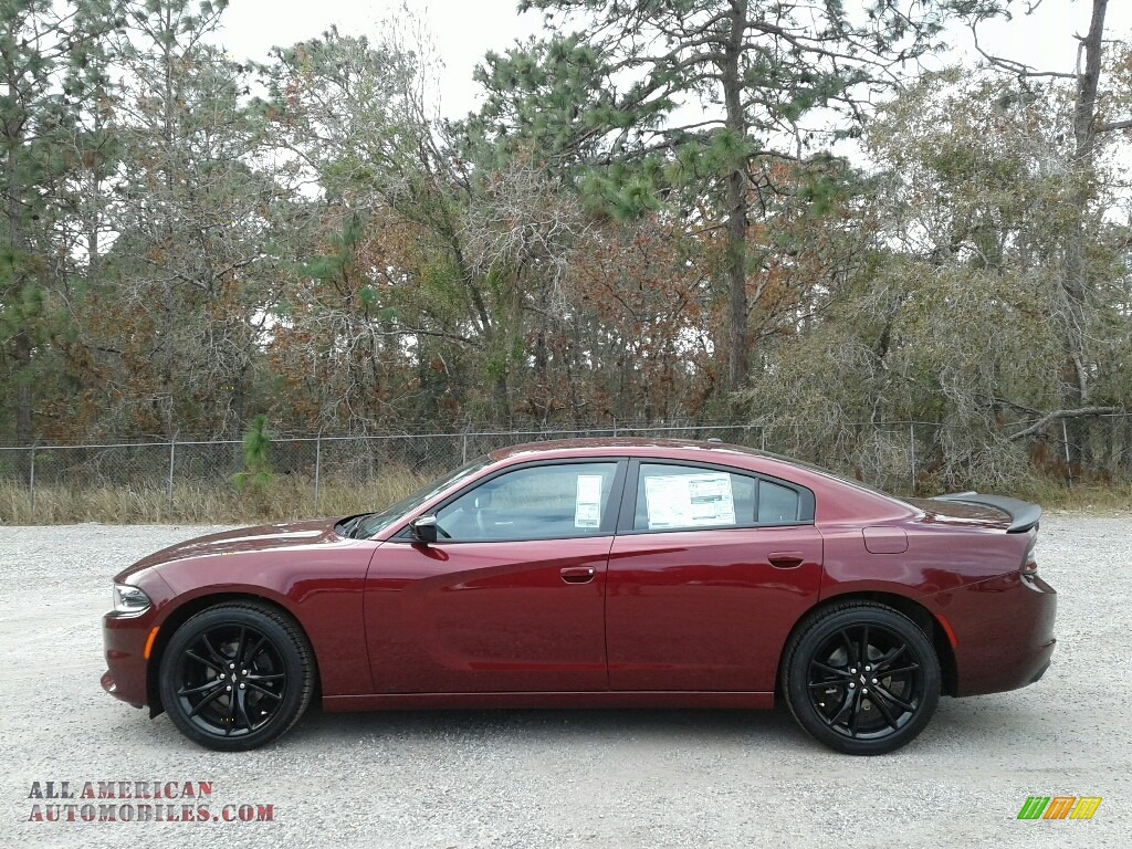 2018 Charger SXT - Octane Red Pearl / Black photo #2
