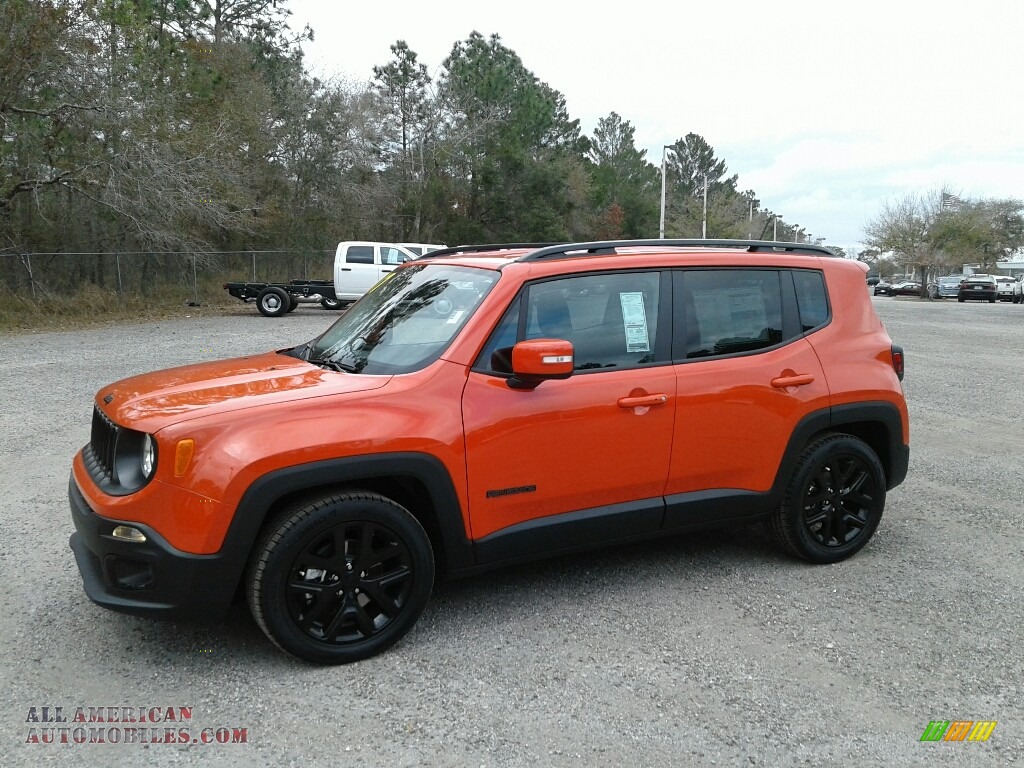 Omaha Orange / Black Jeep Renegade Latitude