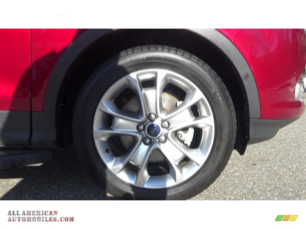 2015 Escape Titanium 4WD - Ruby Red Metallic / Charcoal Black photo #26