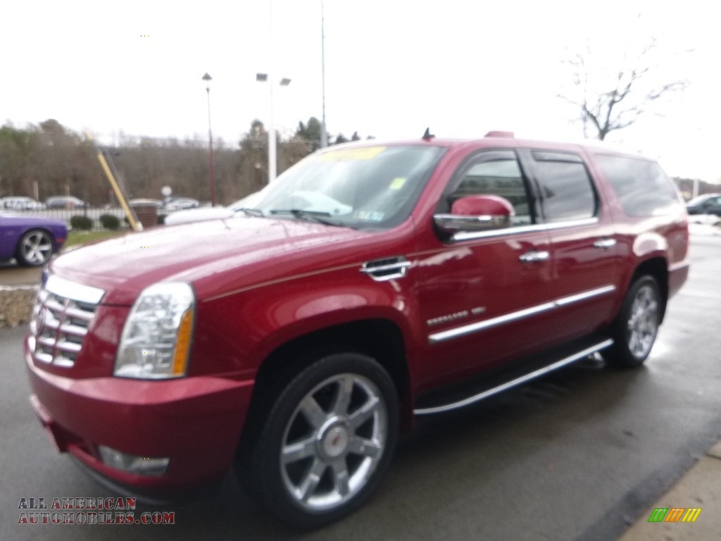 2013 Escalade ESV Luxury AWD - Crystal Red Tintcoat / Cashmere/Cocoa photo #5