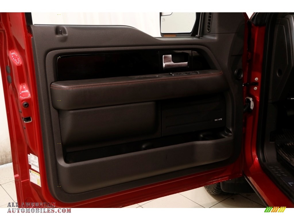 2013 F150 Limited SuperCrew 4x4 - Ruby Red Metallic / FX Sport Appearance Black/Red photo #5