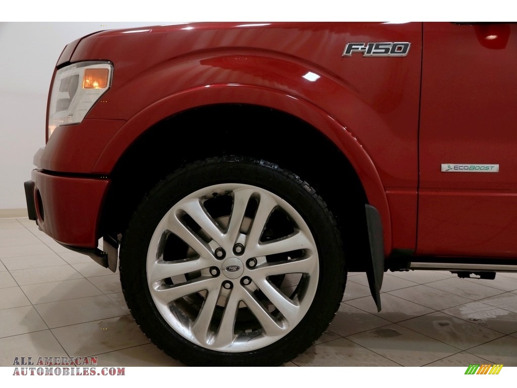 2013 F150 Limited SuperCrew 4x4 - Ruby Red Metallic / FX Sport Appearance Black/Red photo #30