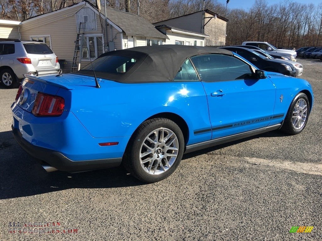 2012 Mustang V6 Convertible - Grabber Blue / Charcoal Black photo #4