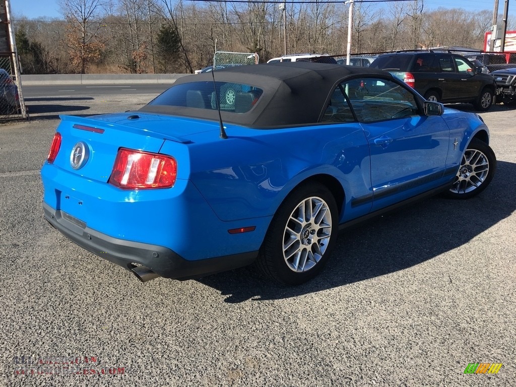 2012 Mustang V6 Convertible - Grabber Blue / Charcoal Black photo #6