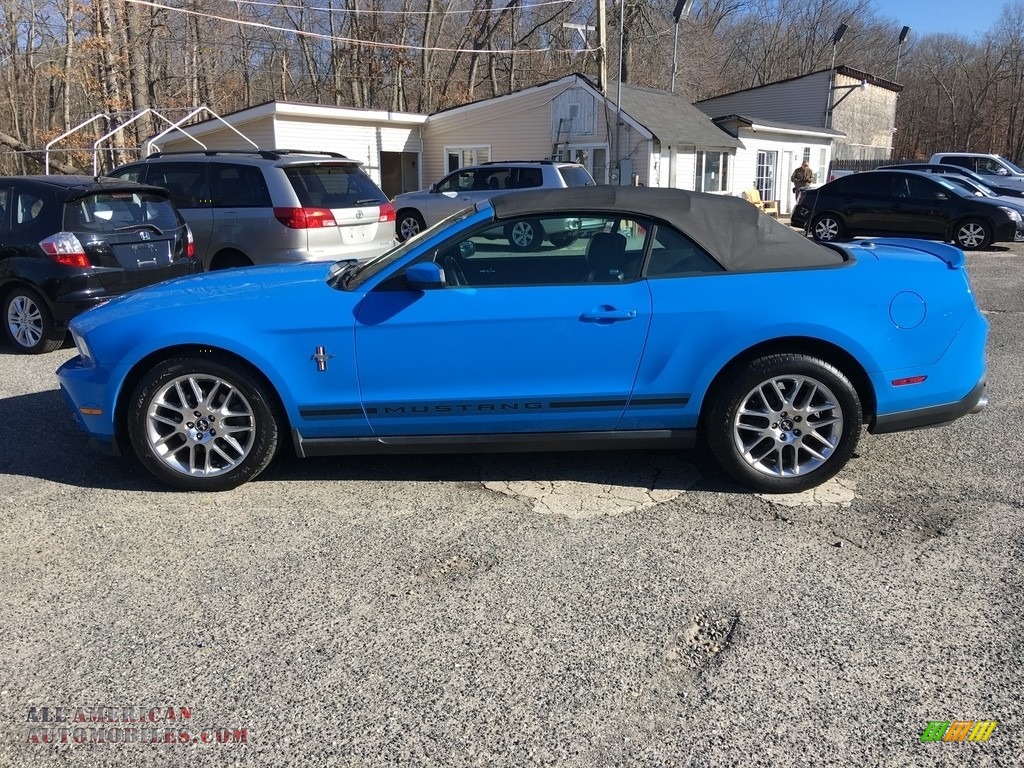 2012 Mustang V6 Convertible - Grabber Blue / Charcoal Black photo #8