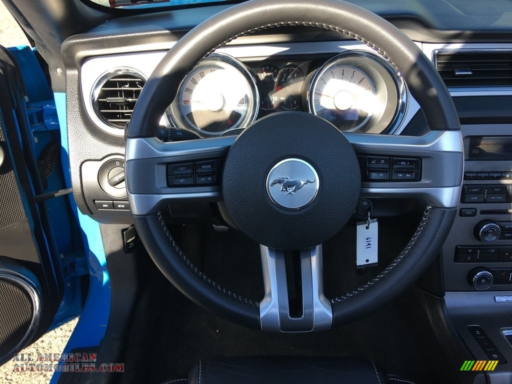 2012 Mustang V6 Convertible - Grabber Blue / Charcoal Black photo #19