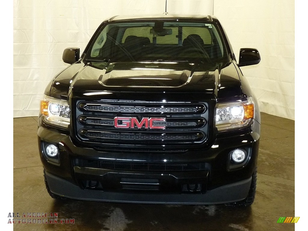 2018 Canyon All Terrain Extended Cab 4x4 - Onyx Black / Jet Black/­Cobalt Red photo #4
