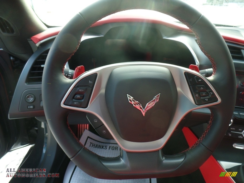 2018 Corvette Grand Sport Coupe - Watkins Glen Gray Metallic / Adrenaline Red photo #19