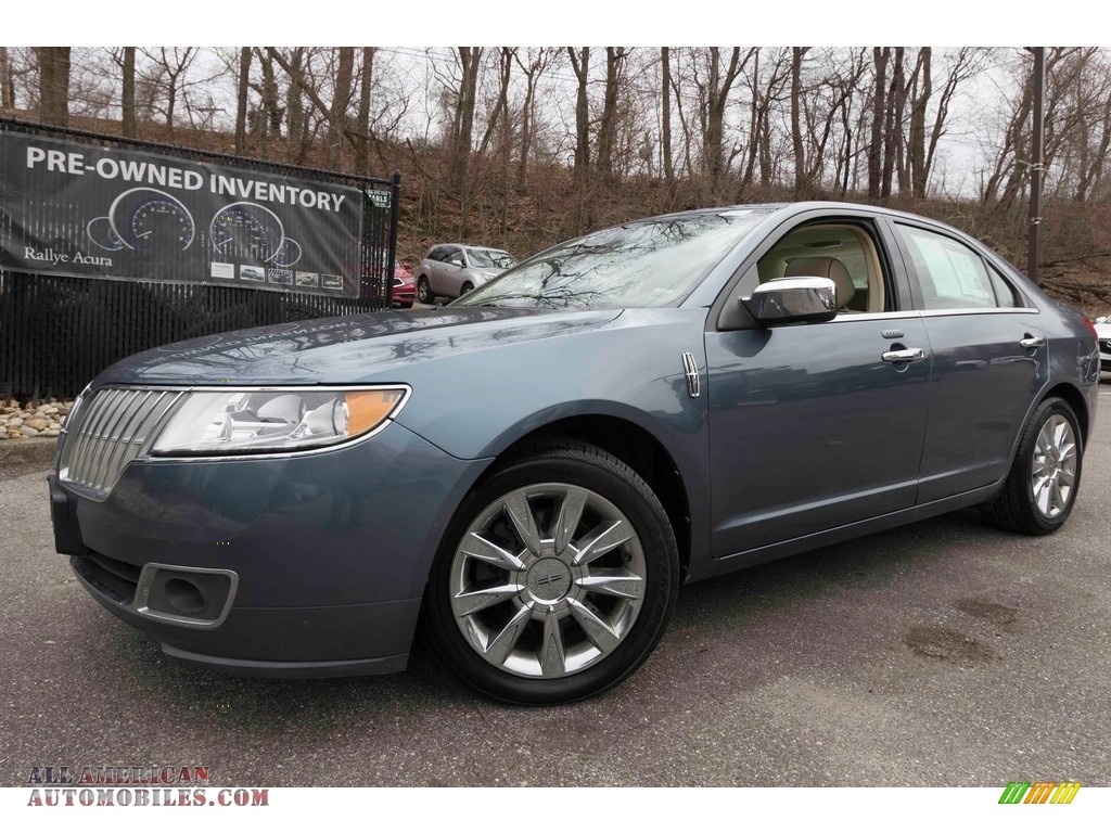 2012 MKZ AWD - Steel Blue Metallic / Cashmere photo #1