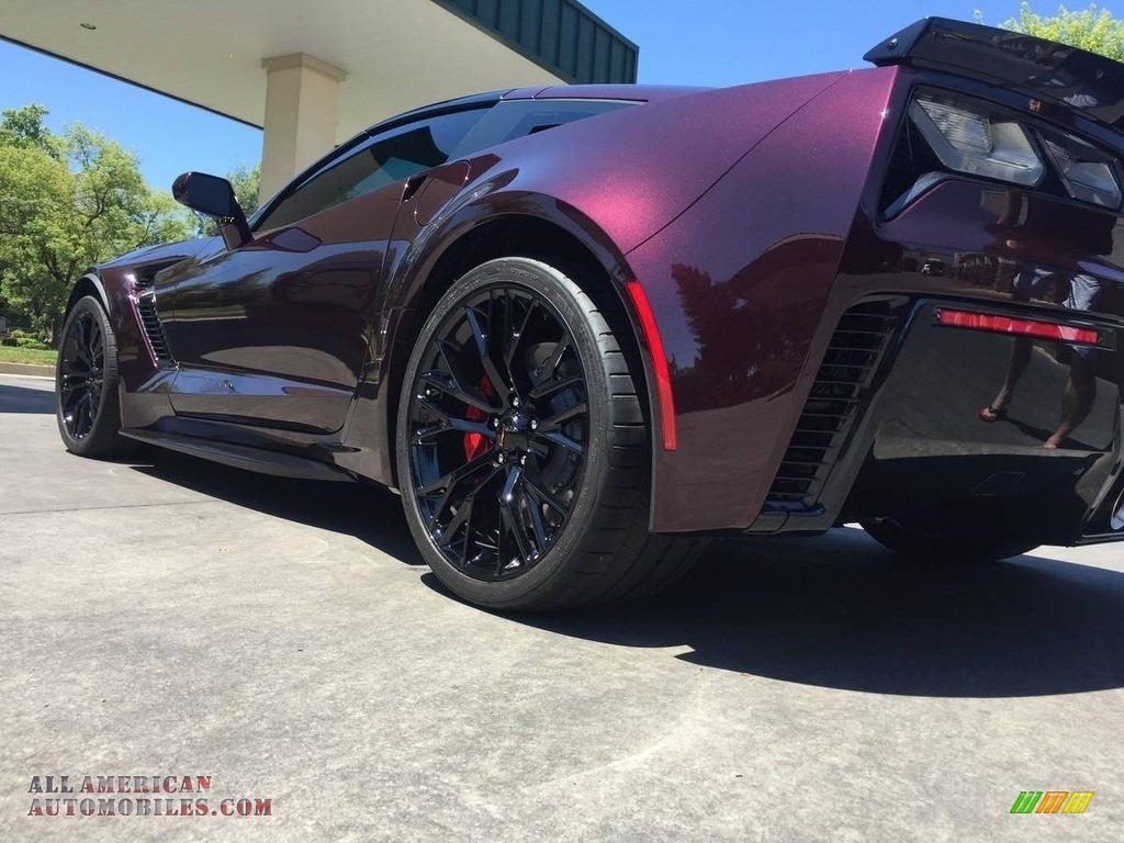 2017 Corvette Z06 Coupe - Black Rose Metallic / Jet Black photo #5