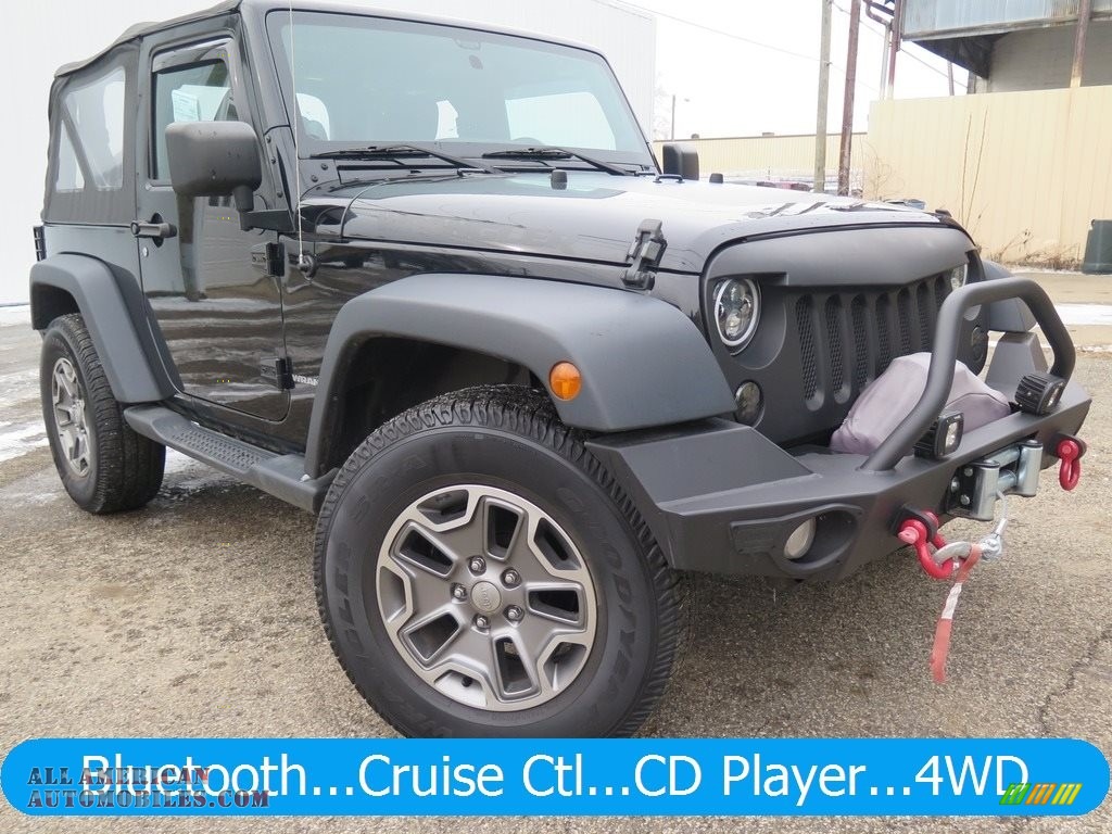 2014 Wrangler Sport 4x4 - Black / Black photo #1