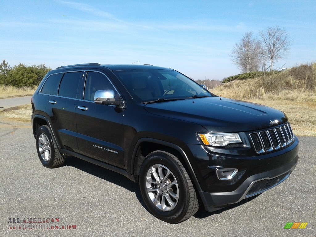2015 Grand Cherokee Limited - Brilliant Black Crystal Pearl / Black/Light Frost Beige photo #4