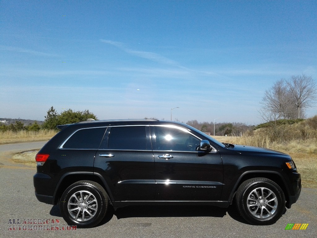 2015 Grand Cherokee Limited - Brilliant Black Crystal Pearl / Black/Light Frost Beige photo #5