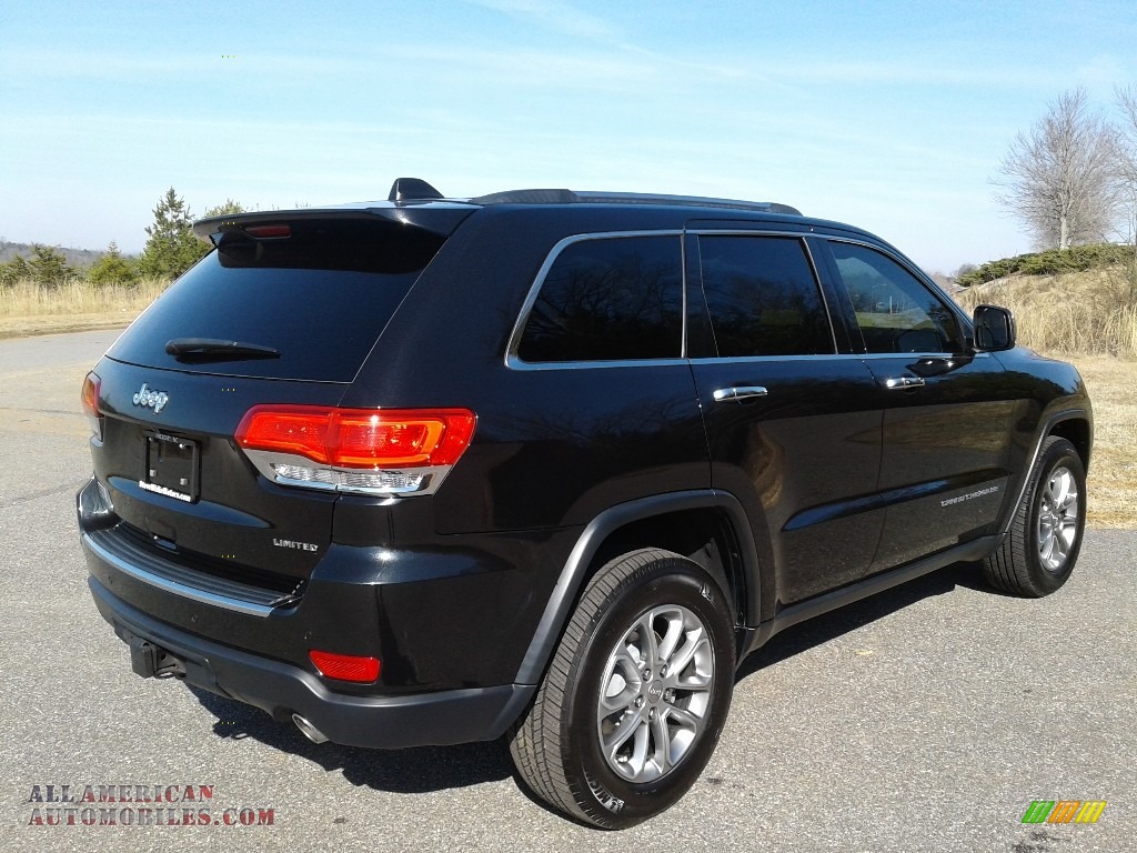 2015 Grand Cherokee Limited - Brilliant Black Crystal Pearl / Black/Light Frost Beige photo #6