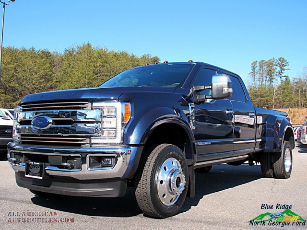 2018 F450 Super Duty King Ranch Crew Cab 4x4 - Blue Jeans / King Ranch Java photo #1