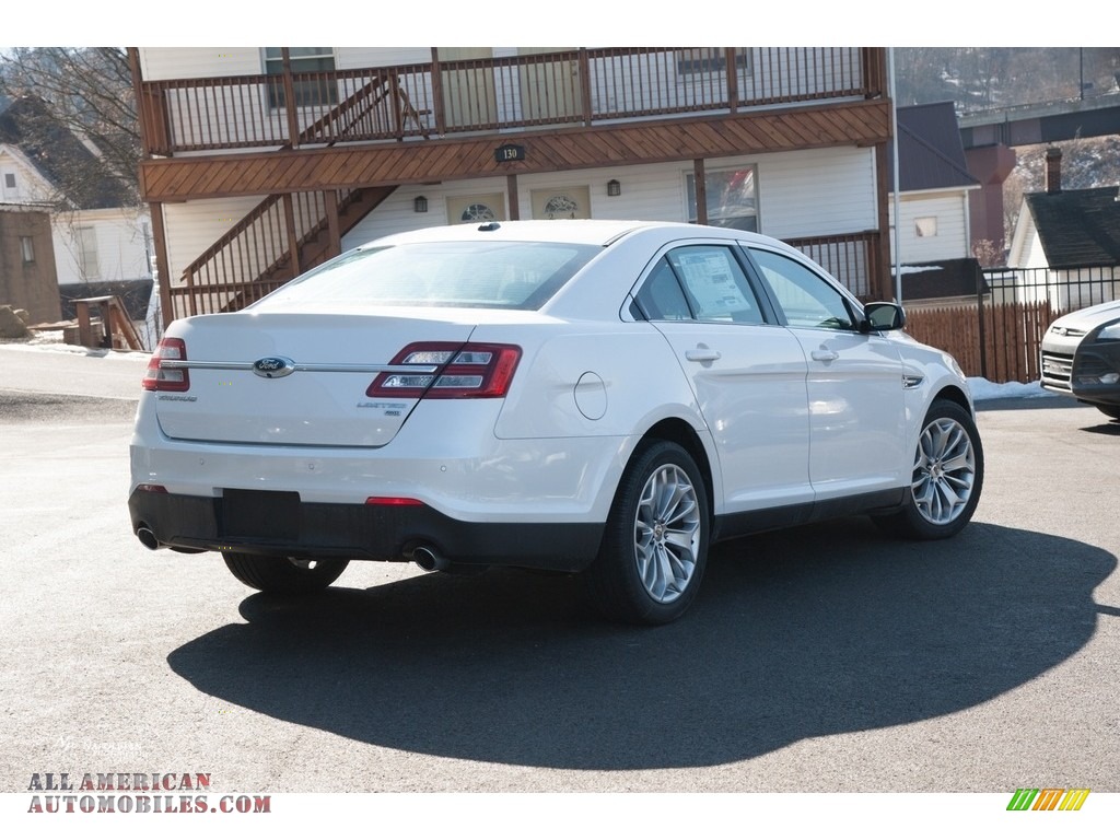 2018 Taurus Limited AWD - White Platinum / Charcoal Black photo #3