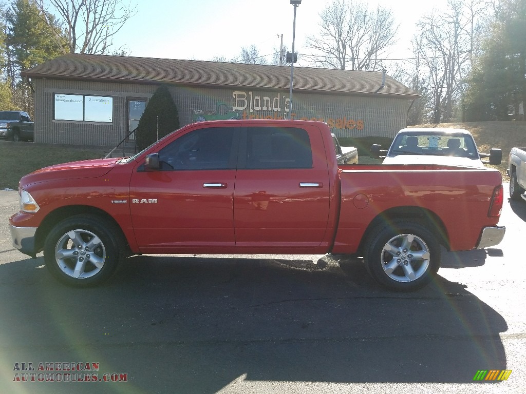 2009 Ram 1500 SLT Crew Cab 4x4 - Flame Red / Dark Slate/Medium Graystone photo #1