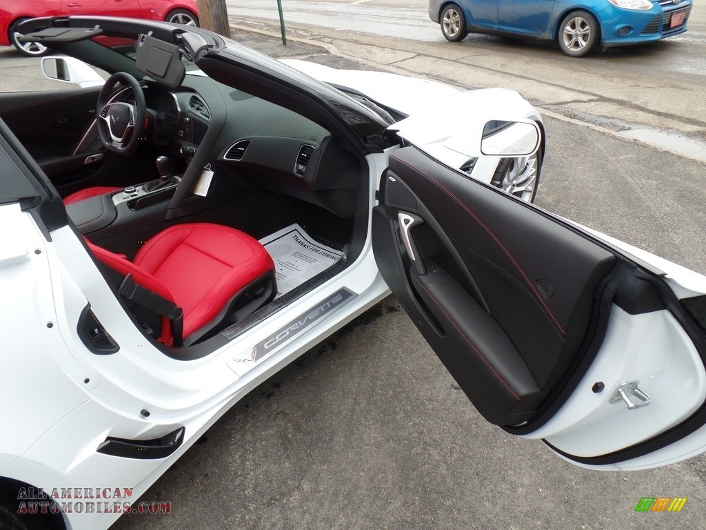 2019 Corvette Z06 Coupe - Arctic White / Adrenaline Red photo #48
