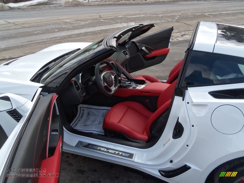 2018 Corvette Z06 Coupe - Arctic White / Adrenaline Red photo #10