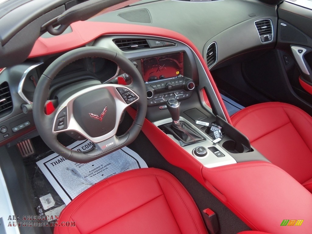 2018 Corvette Z06 Coupe - Arctic White / Adrenaline Red photo #18
