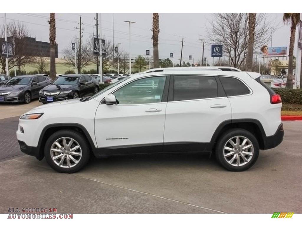 2016 Cherokee Limited - Bright White / Black/Light Frost Beige photo #4