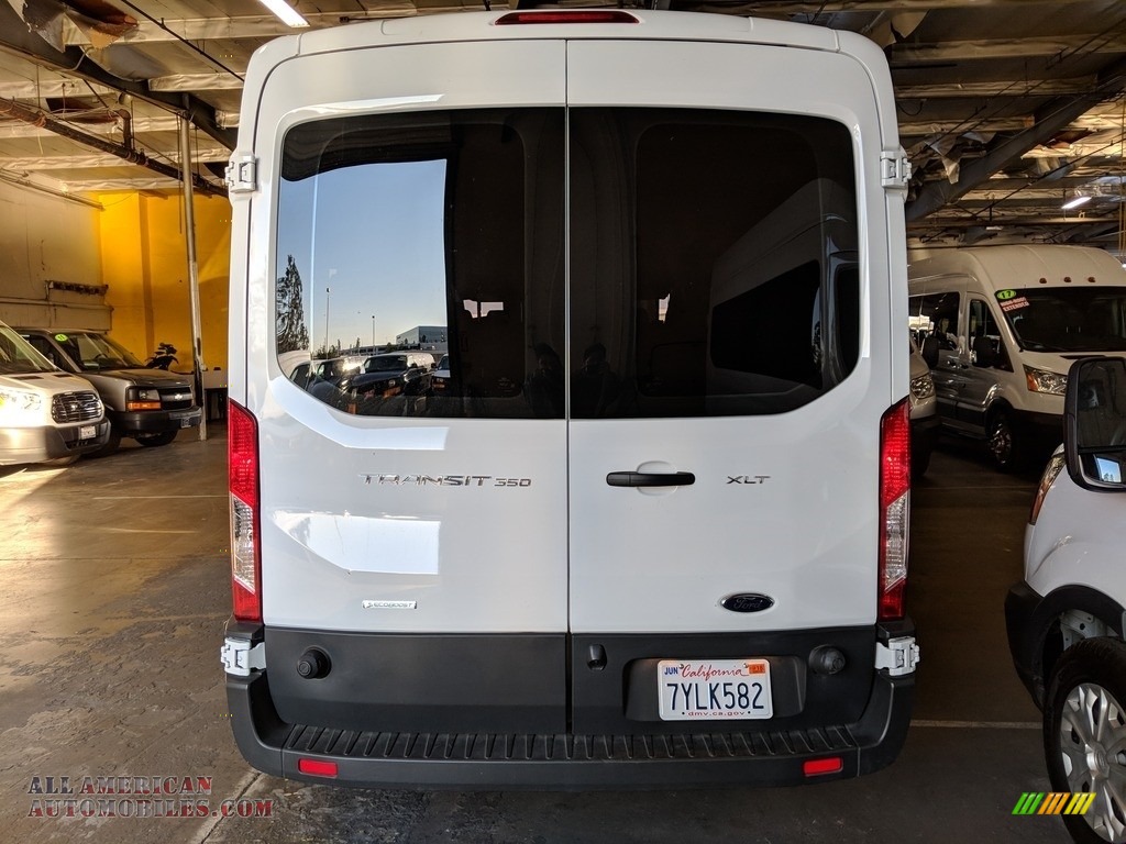 2017 Transit Wagon XLT 350 MR Long - Oxford White / Charcoal Black photo #4