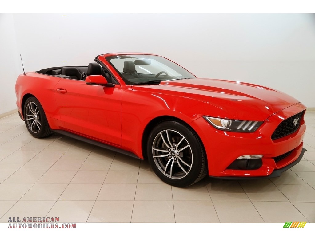 Race Red / Ebony Ford Mustang EcoBoost Premium Convertible