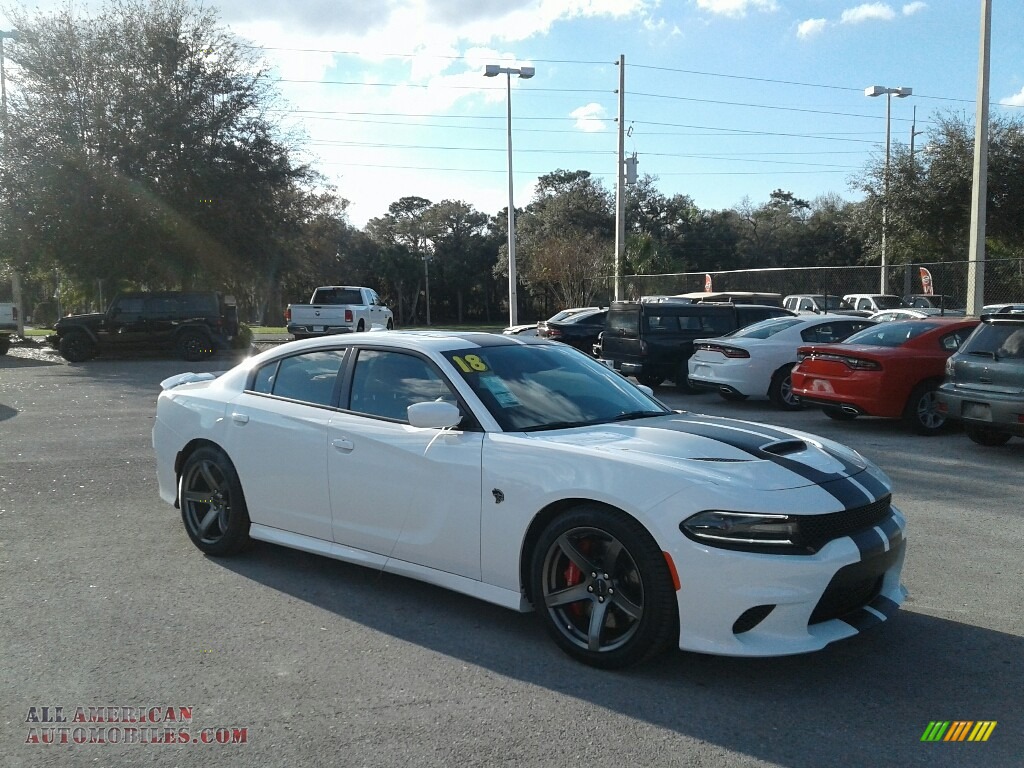 2018 Charger SRT Hellcat - White Knuckle / Sepia/Black photo #7