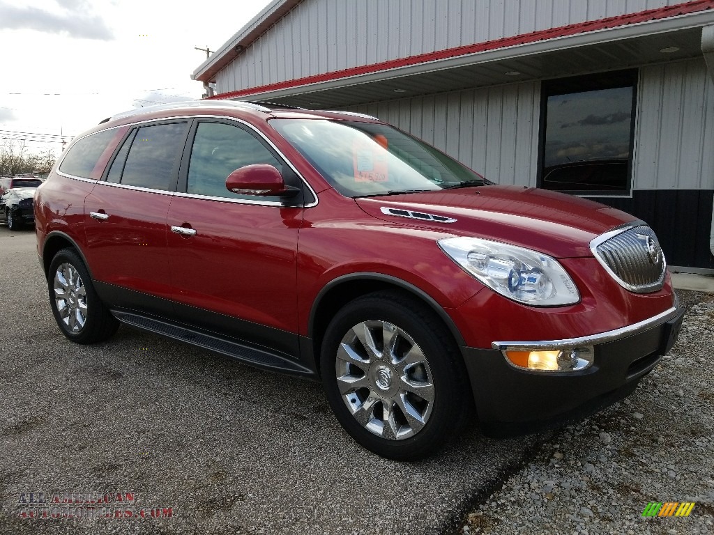 2012 Enclave AWD - Crystal Red Tintcoat / Cashmere photo #7