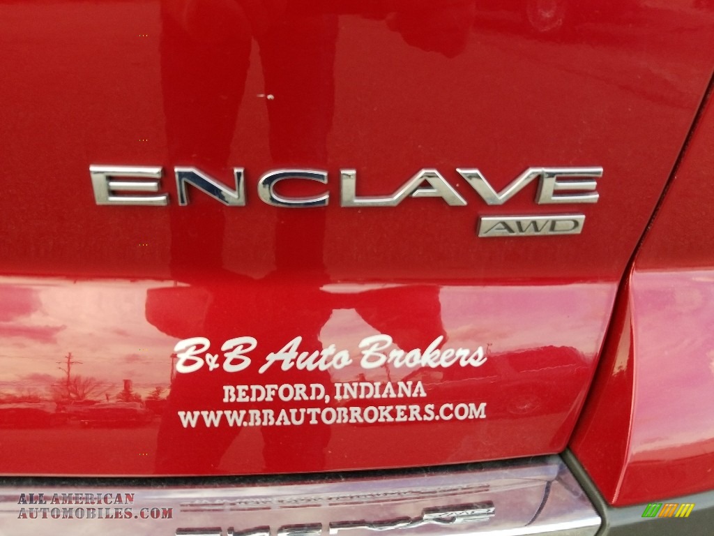 2012 Enclave AWD - Crystal Red Tintcoat / Cashmere photo #9