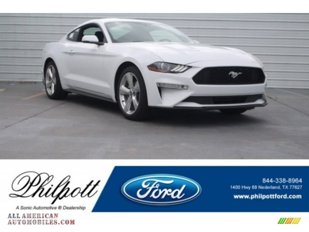 Oxford White / Ebony Ford Mustang EcoBoost Premium Fastback