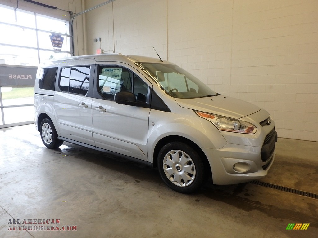Silver / Charcoal Black Ford Transit Connect XLT Passenger Wagon
