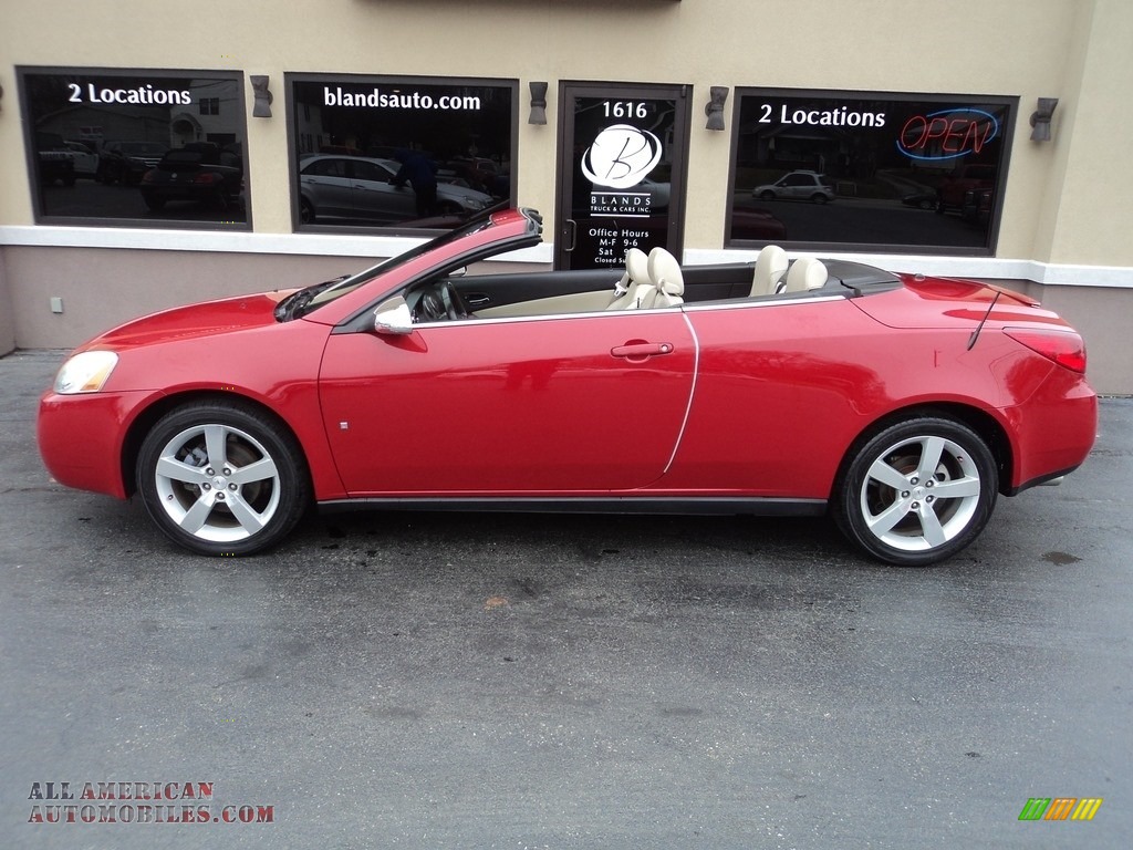 2007 G6 GT Convertible - Crimson Red / Light Taupe photo #2