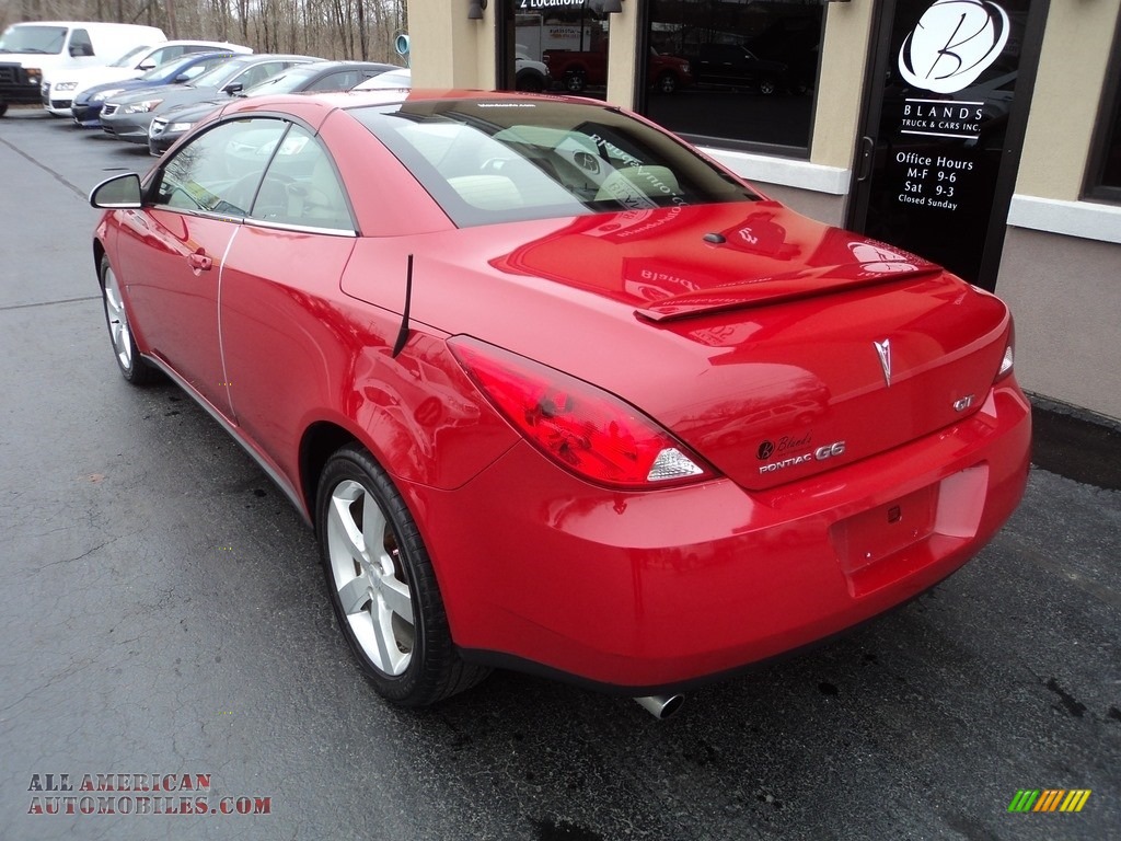 2007 G6 GT Convertible - Crimson Red / Light Taupe photo #4
