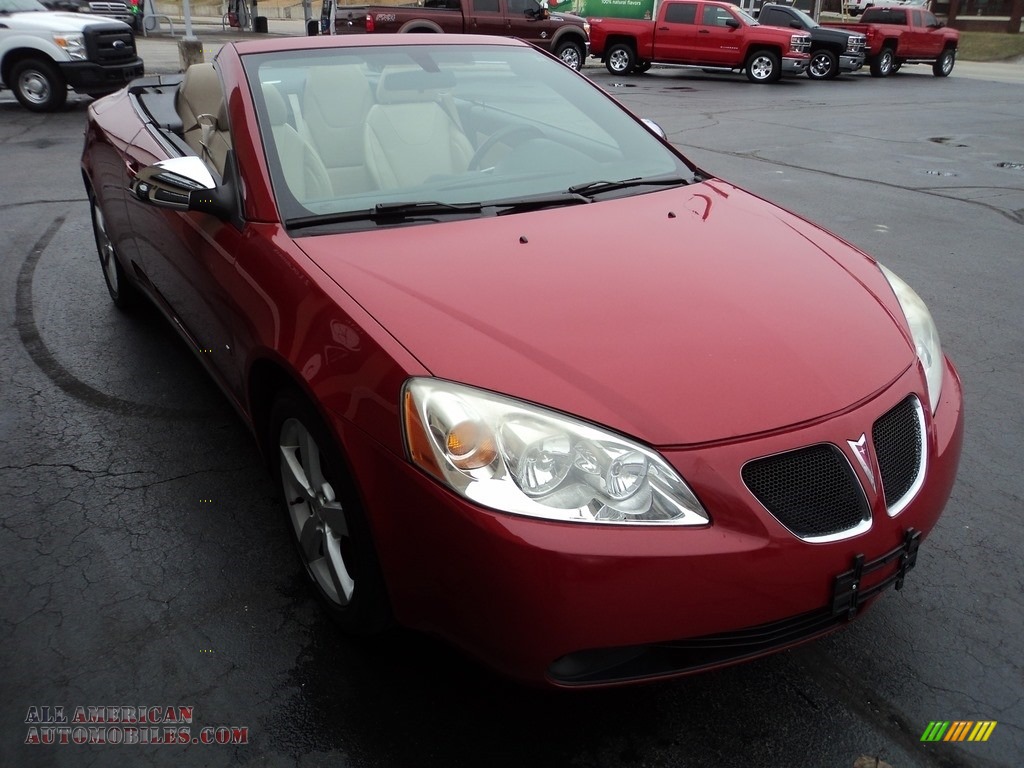 2007 G6 GT Convertible - Crimson Red / Light Taupe photo #10