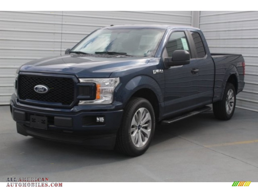 2018 F150 XL SuperCab - Blue Jeans / Earth Gray photo #3
