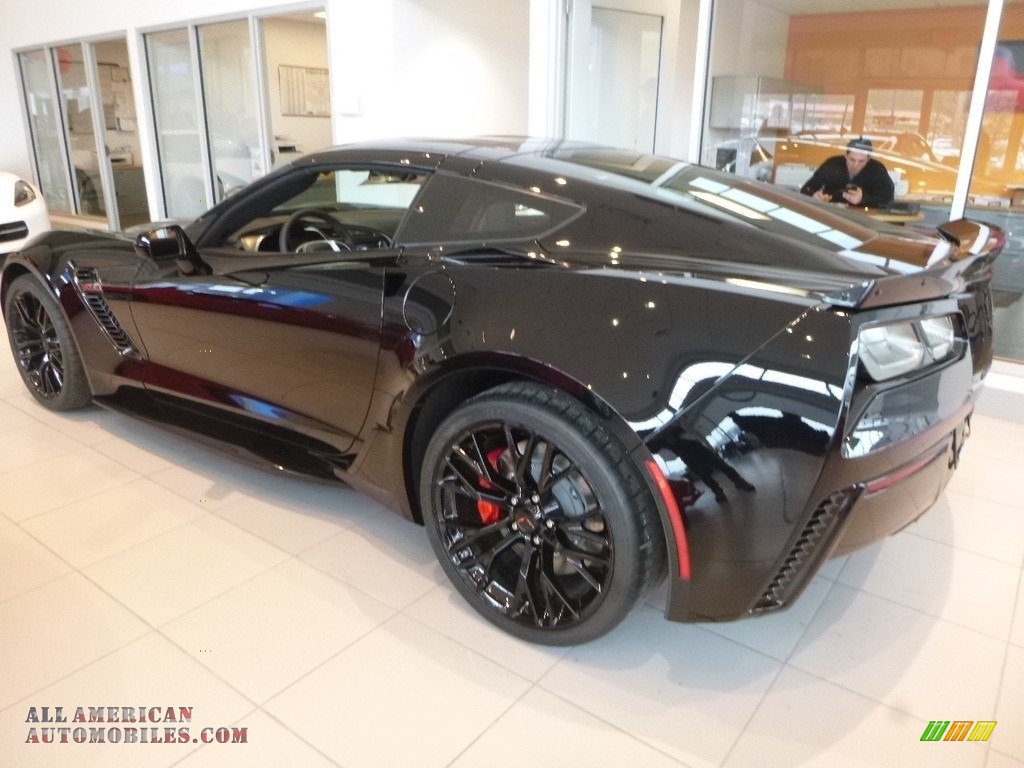 2018 Corvette Z06 Coupe - Black / Adrenaline Red photo #3