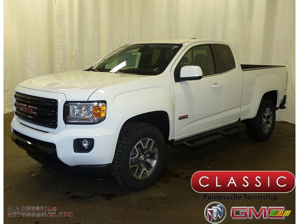 Summit White / Jet Black GMC Canyon All Terrain Extended Cab 4x4