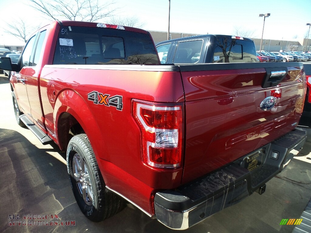 2018 F150 XLT SuperCab 4x4 - Ruby Red / Light Camel photo #3