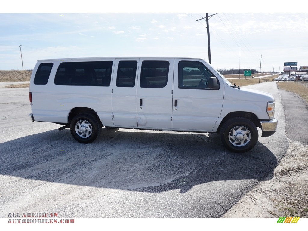 2014 E-Series Van E350 XLT Extended 15 Passenger Van - Oxford White / Medium Flint photo #4