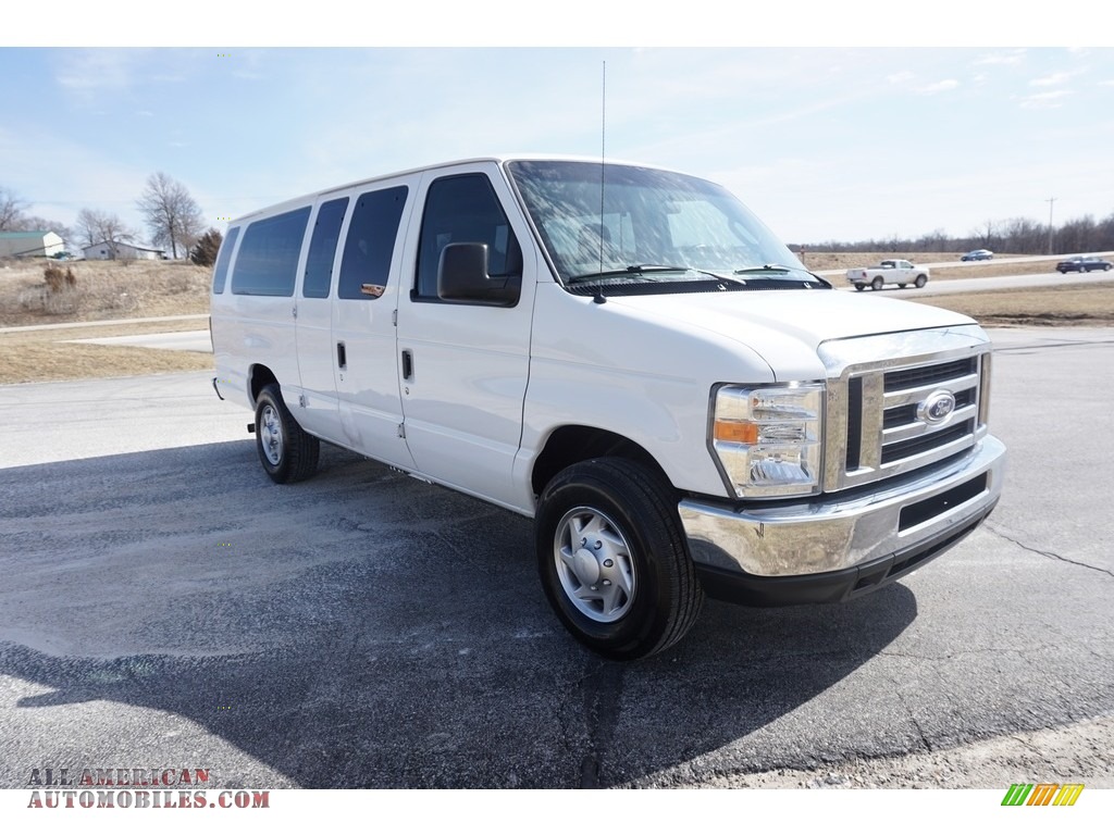 2014 E-Series Van E350 XLT Extended 15 Passenger Van - Oxford White / Medium Flint photo #6