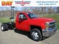 Chevrolet Silverado 3500HD Work Truck Crew Cab 4x4 Chassis Red Hot photo #1