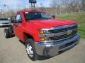 Chevrolet Silverado 3500HD Work Truck Crew Cab 4x4 Chassis Red Hot photo #9