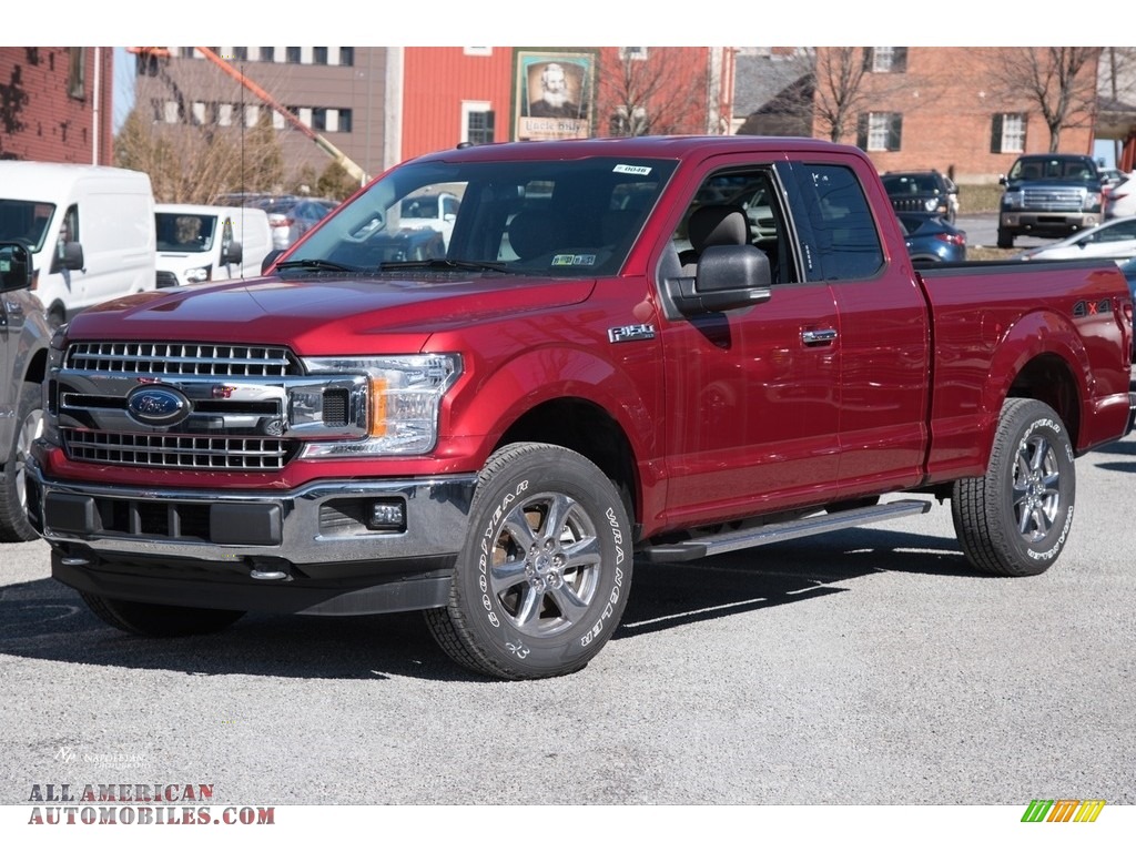 Ruby Red / Earth Gray Ford F150 XLT SuperCab 4x4