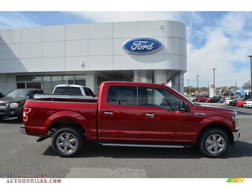 2018 F150 XLT SuperCrew - Ruby Red / Earth Gray photo #2