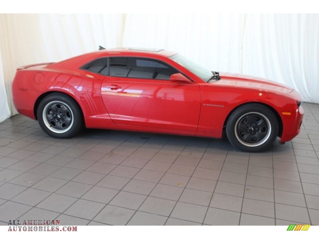 2013 Camaro LS Coupe - Victory Red / Black photo #3